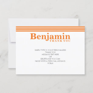 GEWOHNHEIT DANKEN IHNEN, coole moderne mutige Dankeskarte