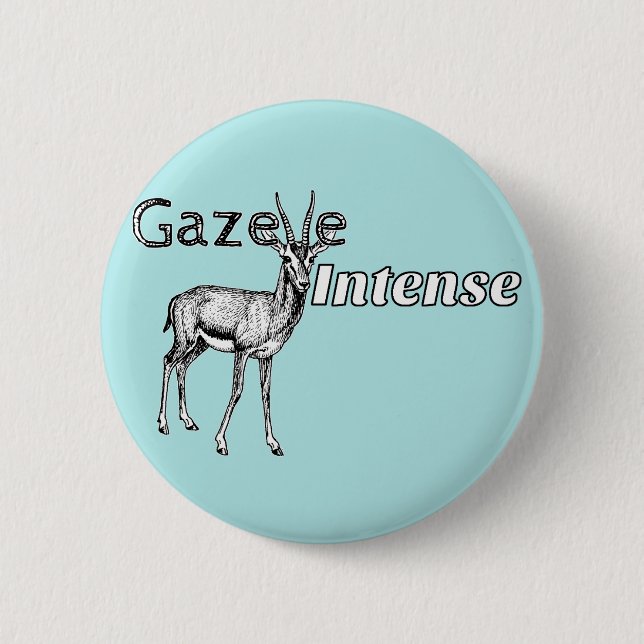 Gewohnheit die Farbe! Gazellen-intensives Button (Vorderseite)