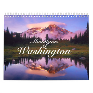 Gewohnheit Druckkalender "Berge von Washington " Kalender
