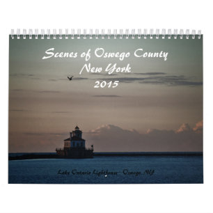Gewohnheit Druckkalender-Szenen von Oswego County Kalender