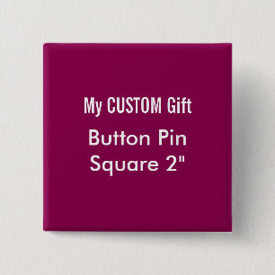 Gewohnheit druckte 2" quadratische button