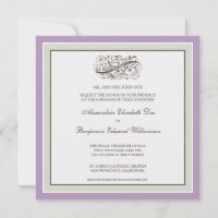 ::Gewohnheit: Einfach elegante Hochzeitseinladung