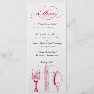 Gewohnheit färbt Menü Menükarte