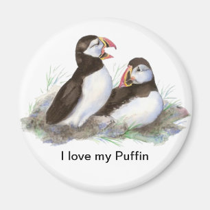 Gewohnheit "ich Liebe mein Puffin", niedliche Magnet