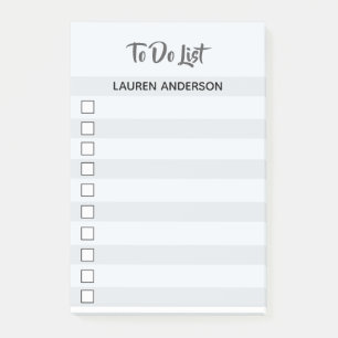 Gewohnheit Zu-listen Post-Itanmerkungen auf Post-it Klebezettel