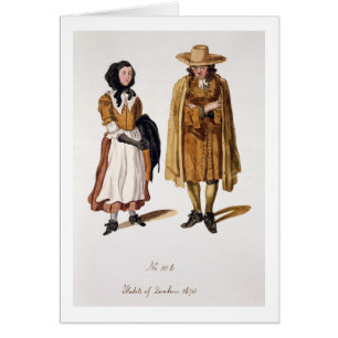 Gewohnheiten von Quäkern, 1675 (farbiger Stich)