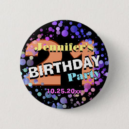 Gewohnheits-21. Geburtstags-Party Button