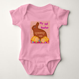 Gewohnheits-erster Ostern-Baby-T - Shirt/Bodysuit Baby Strampler