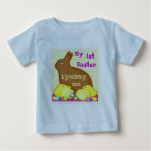 Gewohnheits-erster Ostern-Baby-T - Shirt/Bodysuit