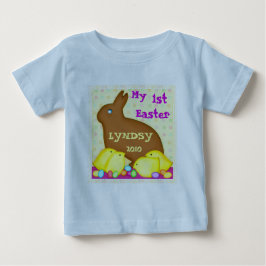 Gewohnheits-erster Ostern-Baby-T - Shirt/Bodysuit Baby T-shirt