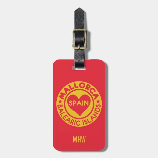 Gewohnheits-Gepäckanhänger MALLORCA Spanien Gepäckanhänger (Vorderseite vertikal)