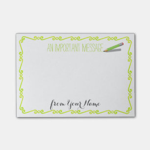 Gewohnheits-"wichtige Mitteilung Posten-it® Post-it Klebezettel