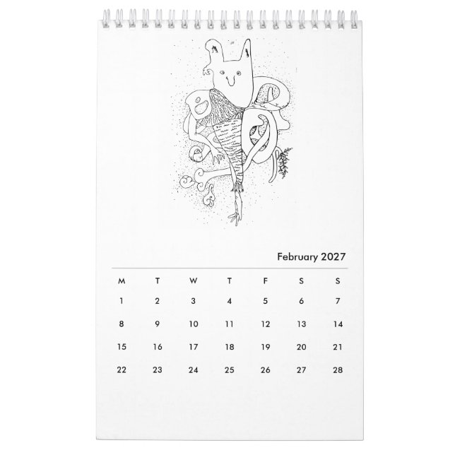 Gewohnheitskalender der geschöpf-2016 kalender (Feb 2027)