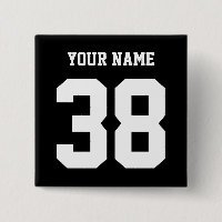 Gewohnheitsknopf des Sports Name und der Zahl