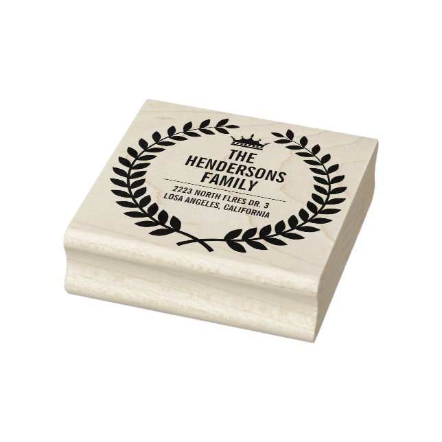Gewohnheitstext Laurel Gummistempel (Stempel)