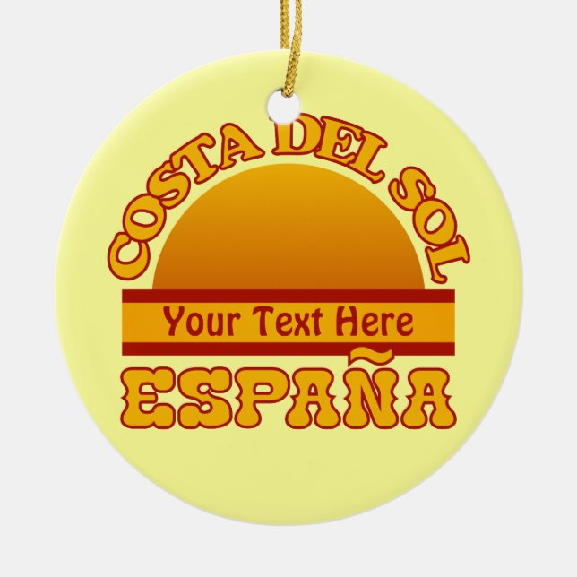 Gewohnheitsverzierung SPANIENS Costa del Sol Keramik Ornament (Vorne)