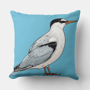 Gewöhnliche Seeschwalbe Vogel Minimaler Wildlife-G Kissen