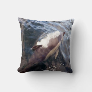 Gewöhnlicher Delfin Auftauchen Küstenruhe Meeresti Kissen