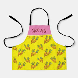 Gewohnt gelbe Karottenmuster Kinder Schürze