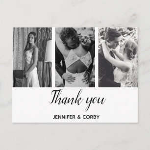 Gewohnt, Hochzeit Fotos, danke. Postkarte