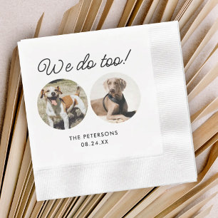 Gewohnt machen wir zu Haustierhochzeit Serviette