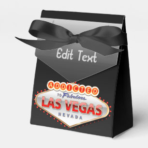 Gewöhnt nach Las Vegas, lustiges Zeichen Nevadas Geschenkschachtel