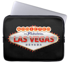 Gewöhnt nach Las Vegas, lustiges Zeichen Nevadas Laptopschutzhülle