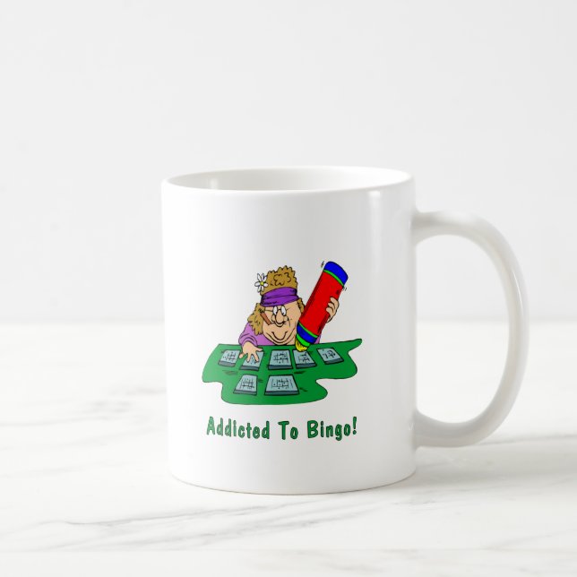Gewöhnt zum Bingo! Kaffeetasse (Rechts)