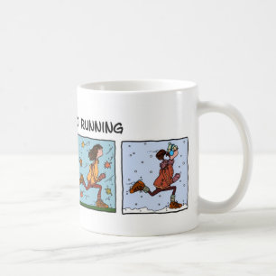 gewöhnt zum Laufen (Frau) Kaffeetasse