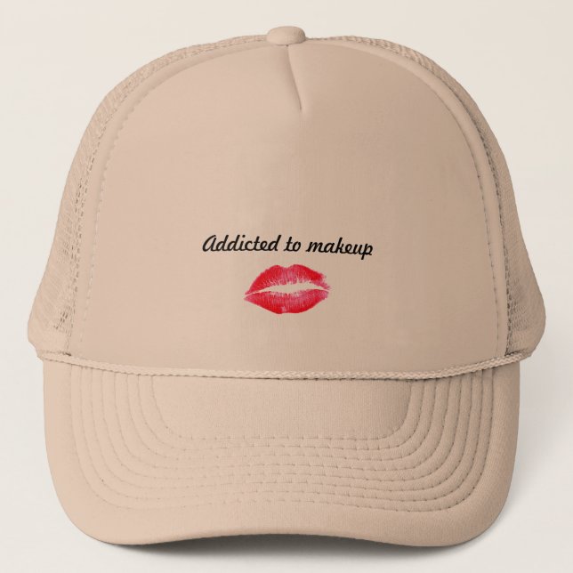 Gewöhnt zum Make-up Truckerkappe (Vorderseite)