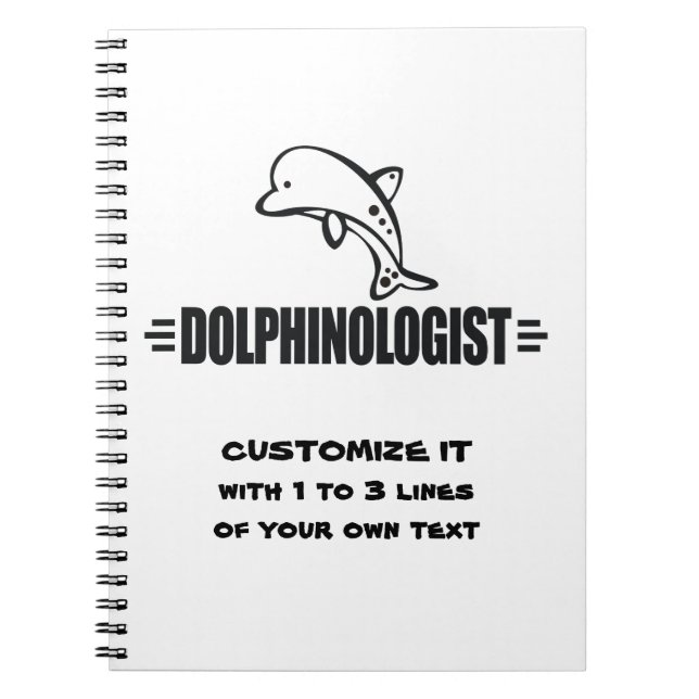 Gewohnte Delphine Notizblock (Vorderseite)