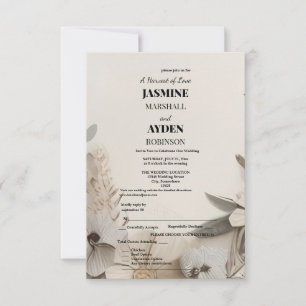 Gewohnte Einladungen für Hochzeiten Boho, Foto u