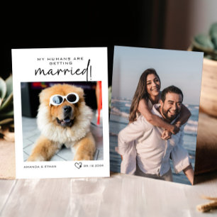 Gewohnte Fotos, die meine Menschen heiraten Save The Date