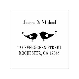 Gewohnte Hochzeitsegnung von Liebesvögeln Briefmar Permastempel