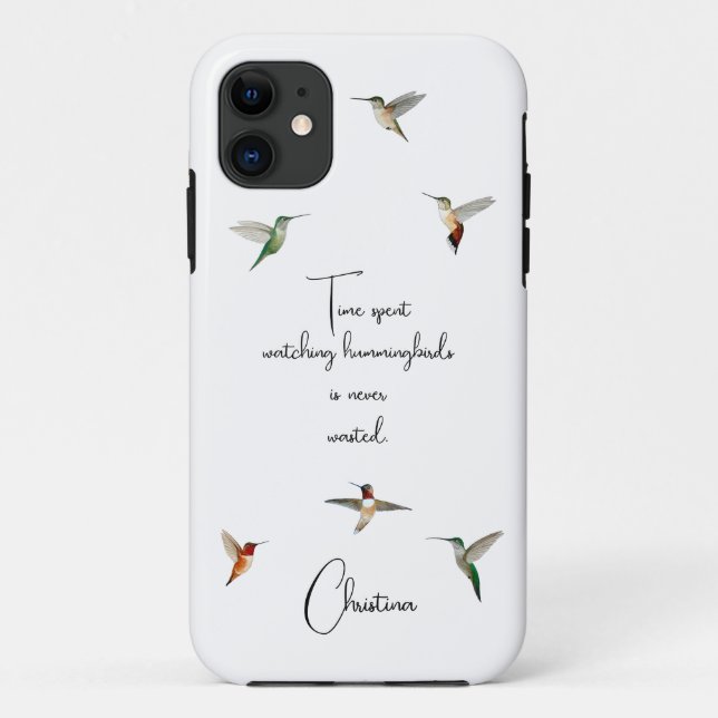 Gewohnte Hummingvögel Case-Mate iPhone Hülle (Rückseite)