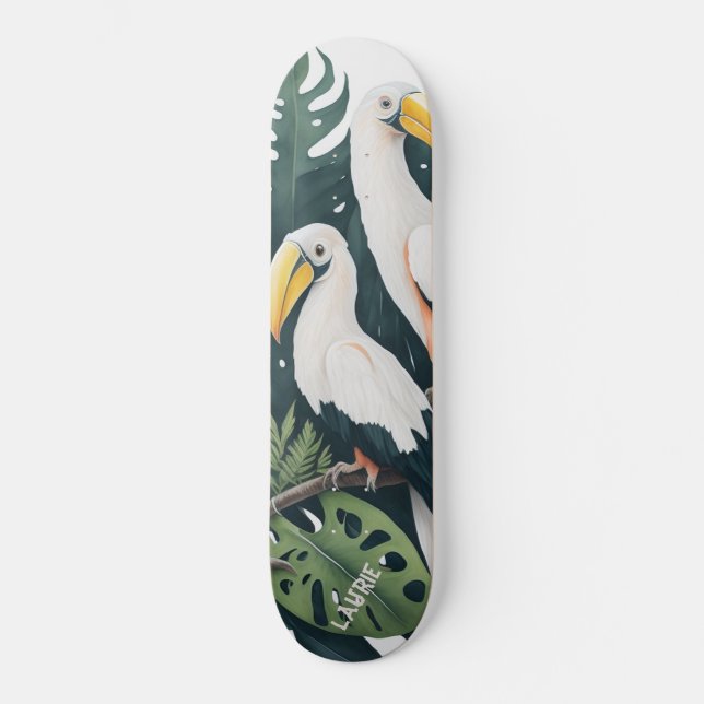 Gewohnte Toucan-Vögel-Monsterie Skateboard (Vorderseite)