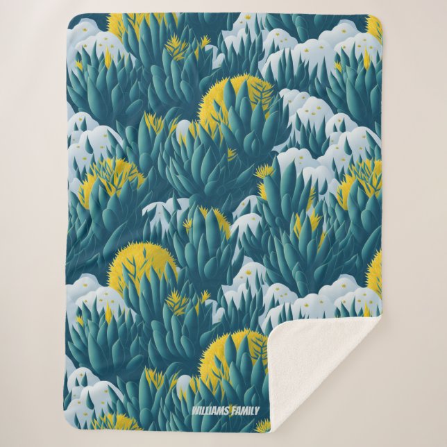 Gewohnte Winterkakteen, Sukkulente in Blüte Sherpadecke (Vorderseite)