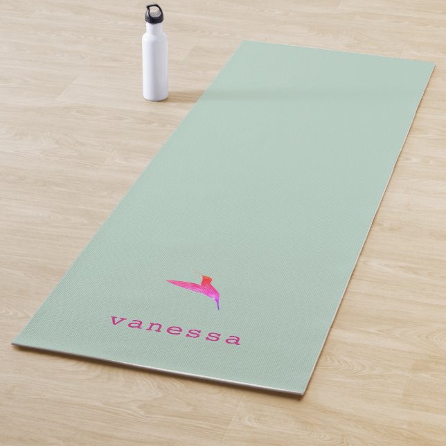 Gewohnter Minzgrün Hummingvogel Yogamatte (Beispiel)