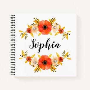 Gewohnter Text für Girlanfarbenkorallen Notizbuch