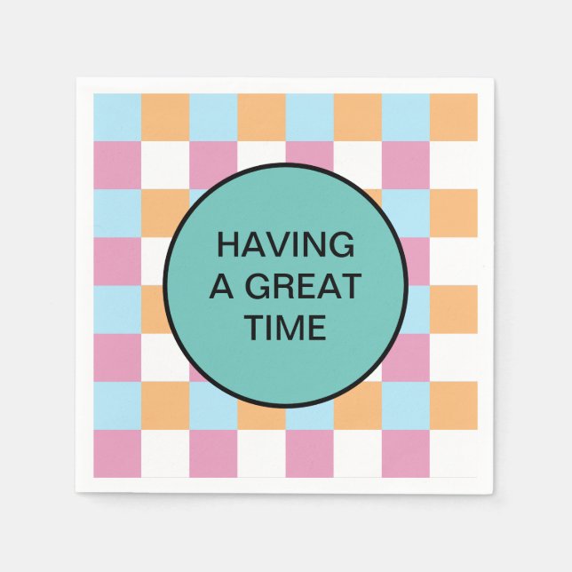 Gewohnter Text Serviette (Vorderseite)