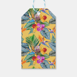 Gewohnter tropischer Vogel des Paradieses Orchid S Geschenkanhänger