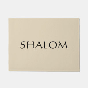 Gewohnter Türmchen Beige Shalom Fußmatte