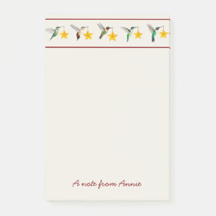 Gewohnter Urlaub Hummingvögel Post-it Klebezettel