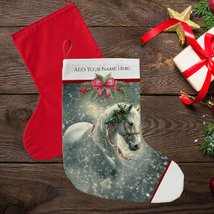 Gewohnter Weihnachtspferd Strumpf für Reitpferde Kleiner Weihnachtsstrumpf