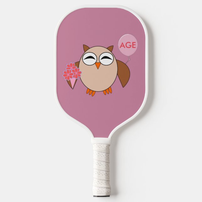 Gewohntes Alter Geburtstagskugel Pickleball Schläger (Vorderseite)