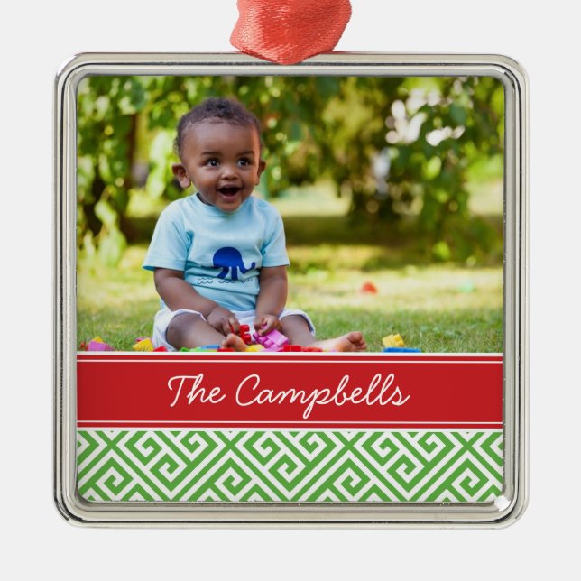 Gewohntes Foto Familienfreundlich Saft Urlaub Orna Ornament Aus Metall (Vorne)