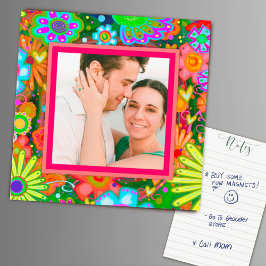 Gewohntes Foto für die Familie hört farbenfroh blu Magnetkarte