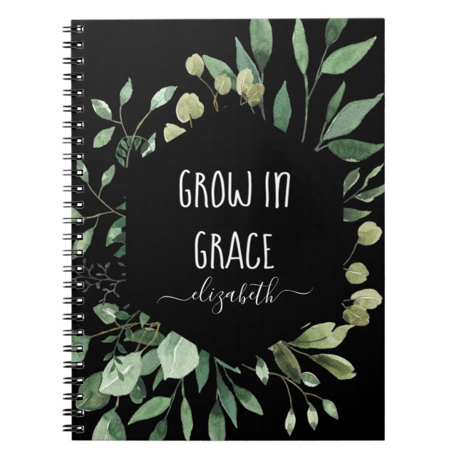 Gewohntes Wachstum in einer Christlichen Wasserfar Notizblock (Vorderseite)