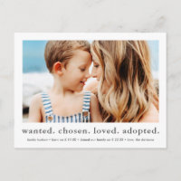 gewollt adoptiert Minimal Foto Adoption