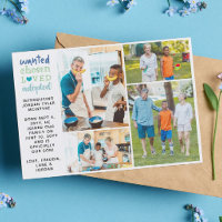 Gewollt ausgewählte, Adoptiert Blue Foto Collage